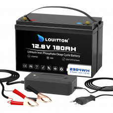 12V 180AH 2304WH LifePo4 Accu met BMS